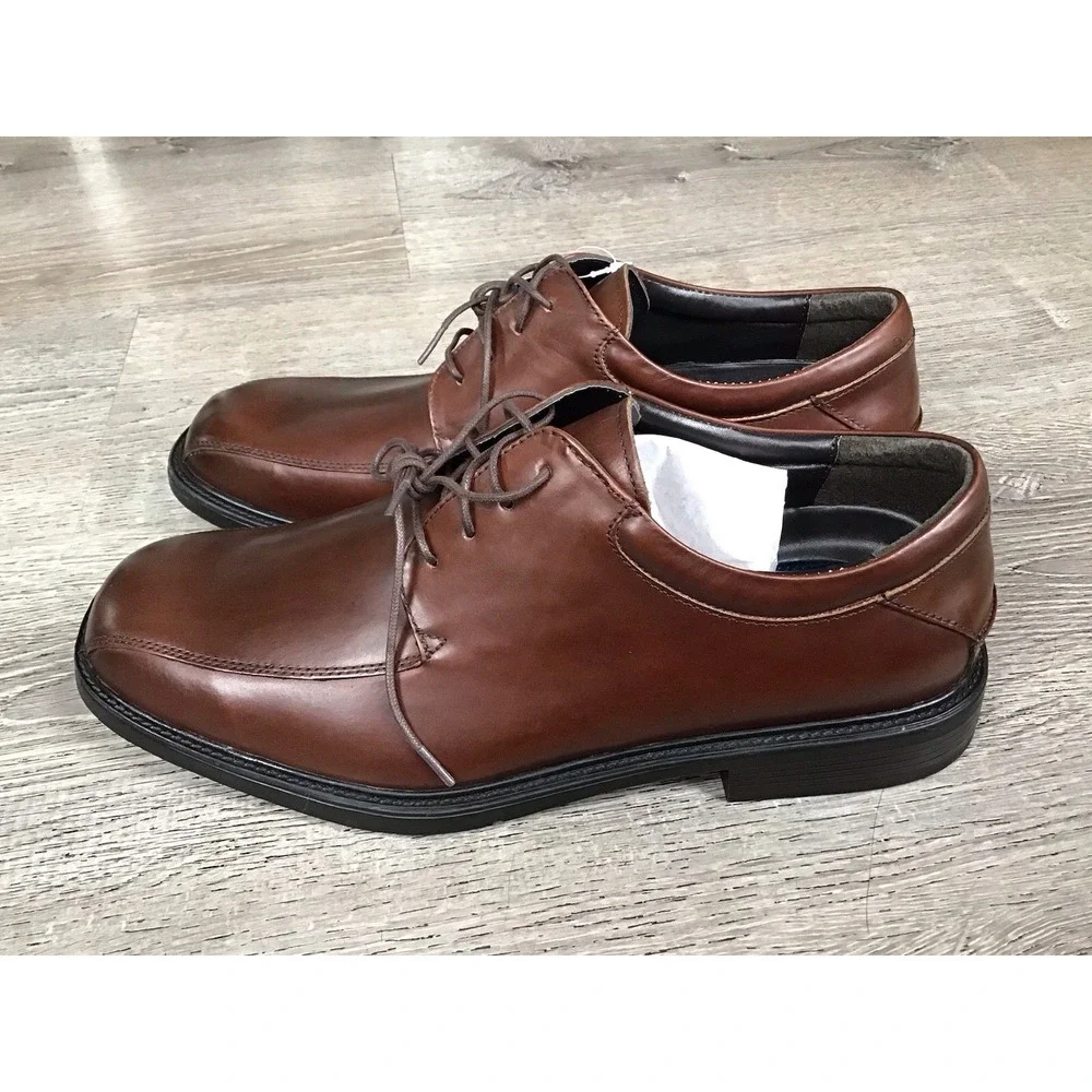 Nunn Bush Mens Marcell Bicycle Oxford Brown Leather Size 12 M Shoe 83364-200 New
